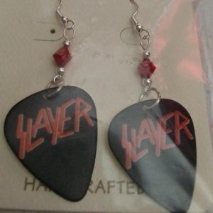 SLAYER GUITAR PICK EARRINGS